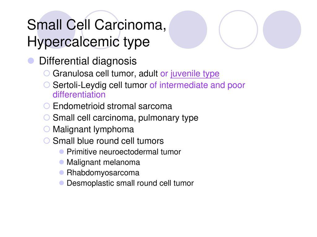 Small Cell Carcinoma, Hypercalcemic type