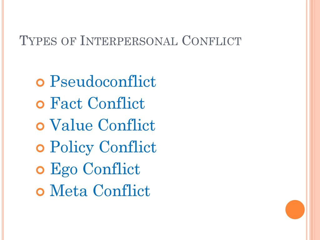 Conflict and Negotiation - ppt download