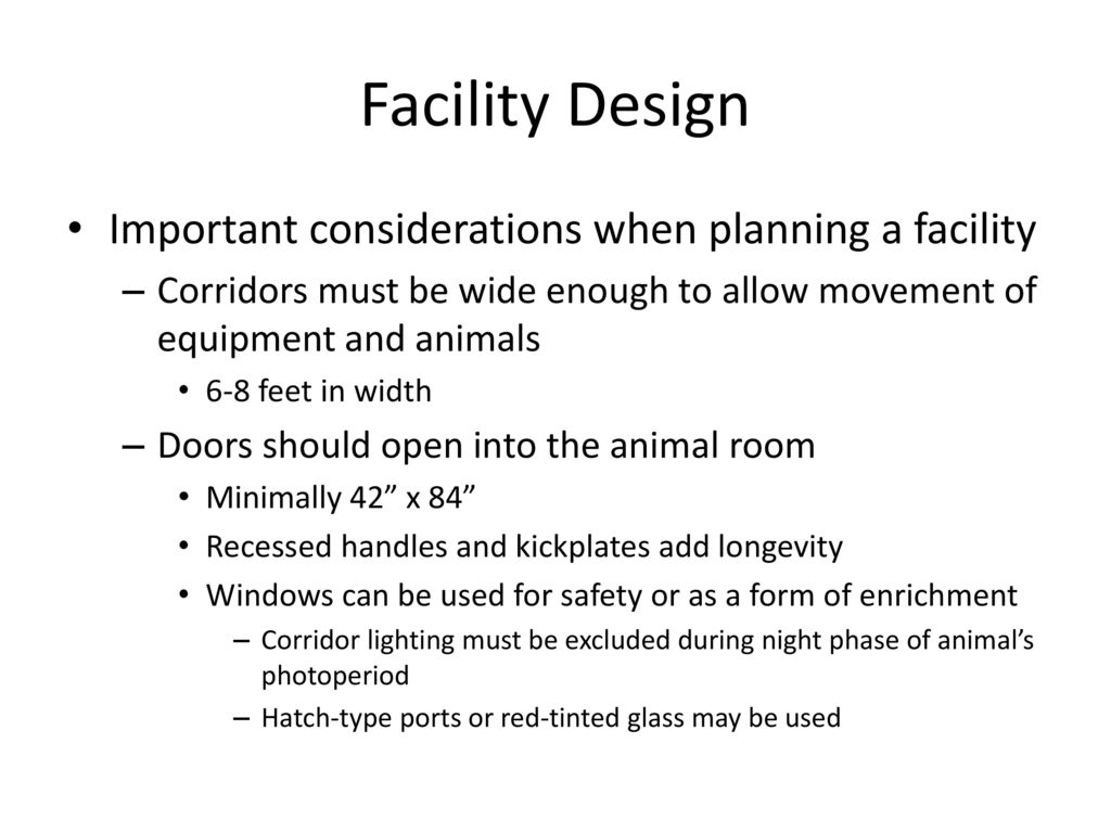 Facility Design, Equipment, Housing, and Management - ppt download Facility Design, Equipment, Housing, and Management - ppt download