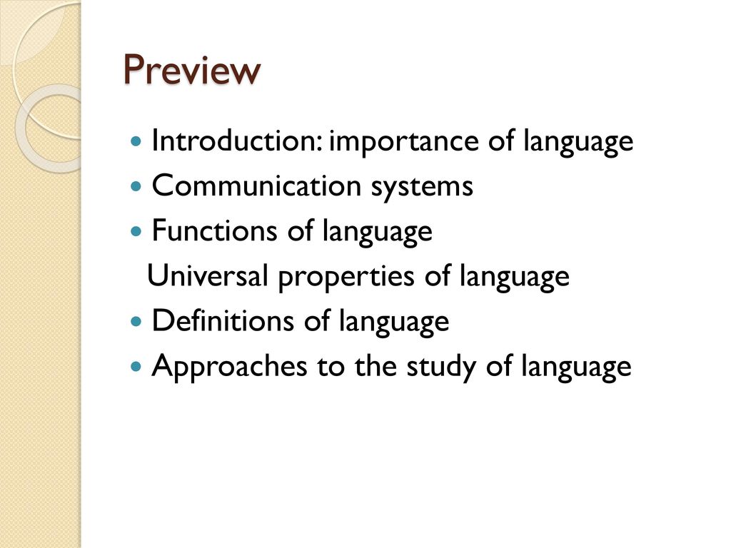 Language and Linguistics - ppt download