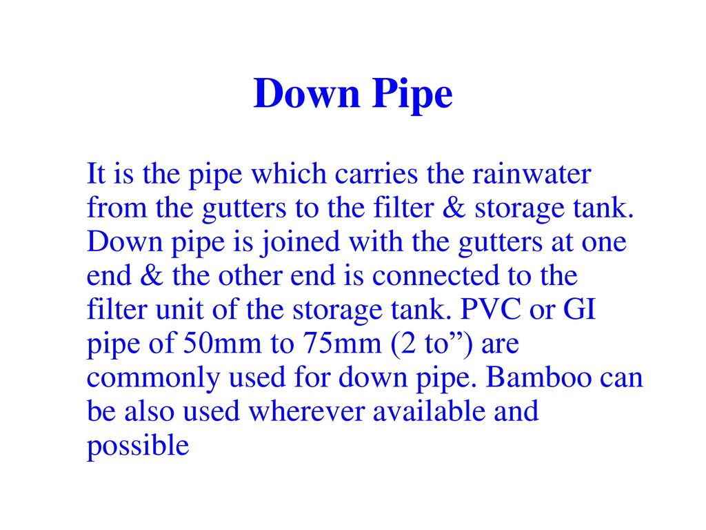 Down Pipe