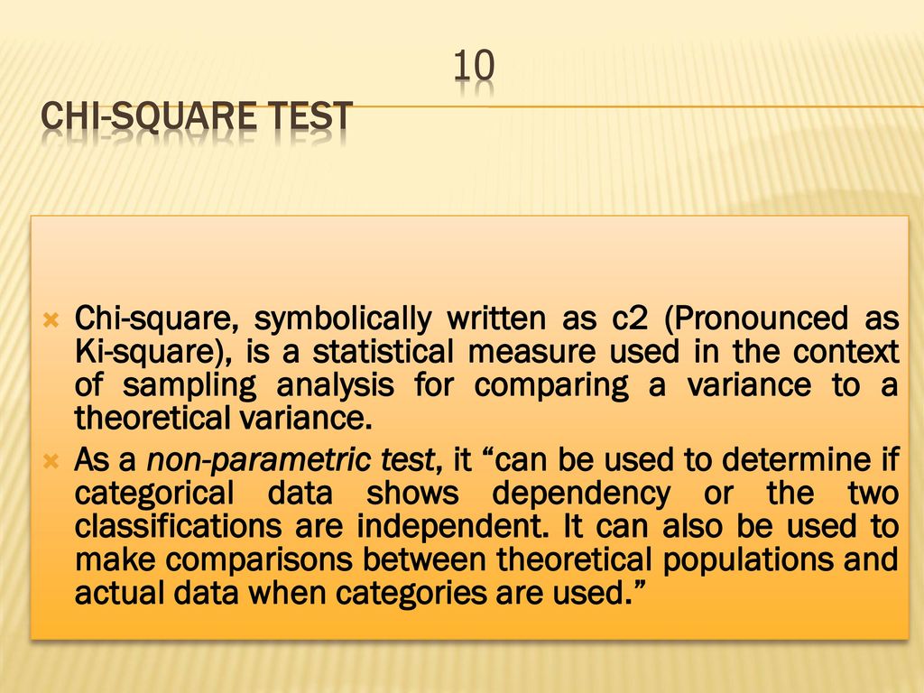 10 Chi-Square Test