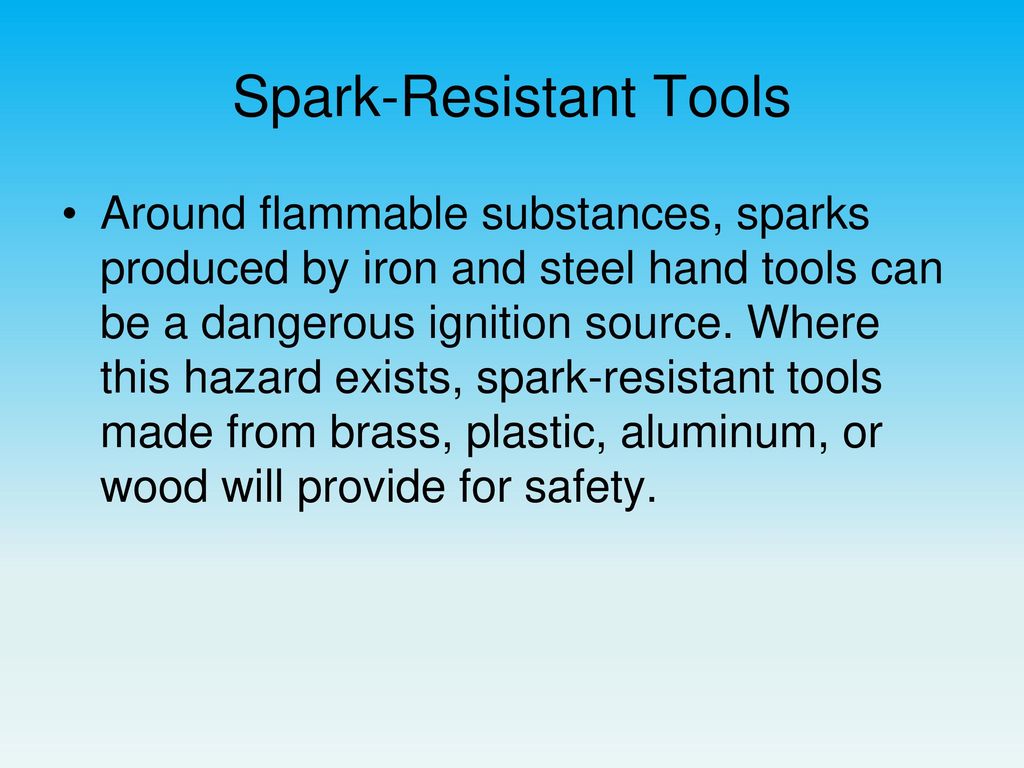 Spark-Resistant Tools
