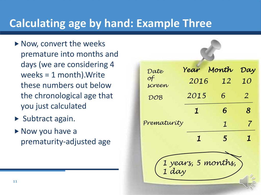 Calculating age and choosing a SWYC form - ppt download