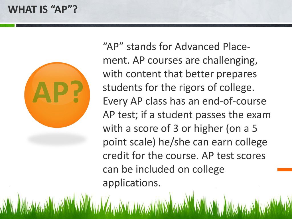 AP - What does AP stand for?