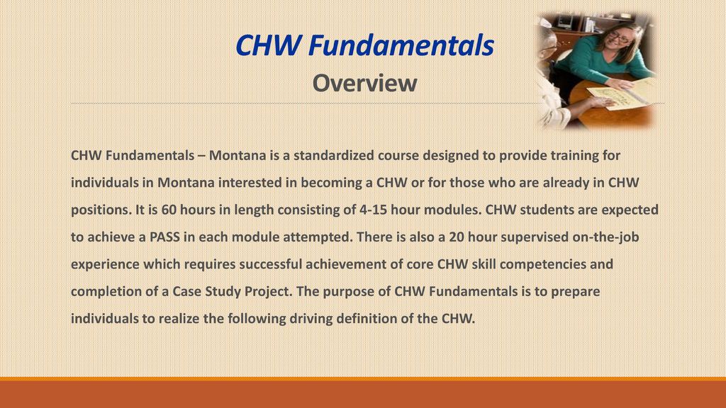 CHW Fundamentals Overview