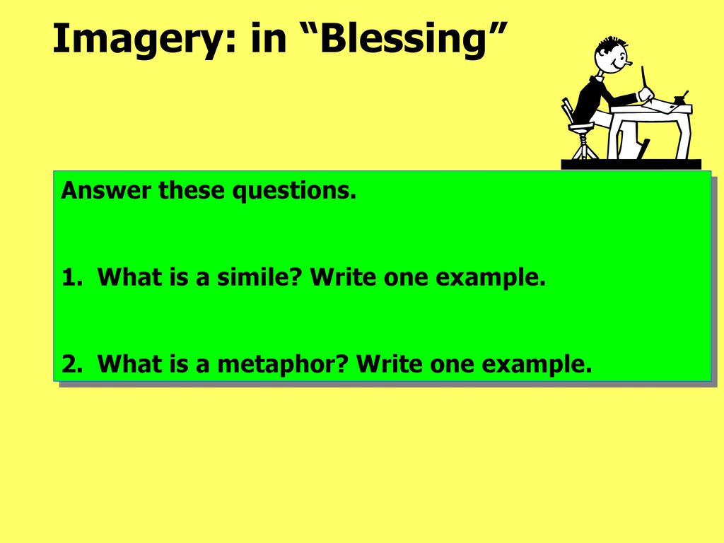 Imagery: in Blessing