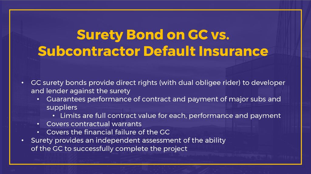 The Benefits of Surety Bonds to Lenders - ppt download