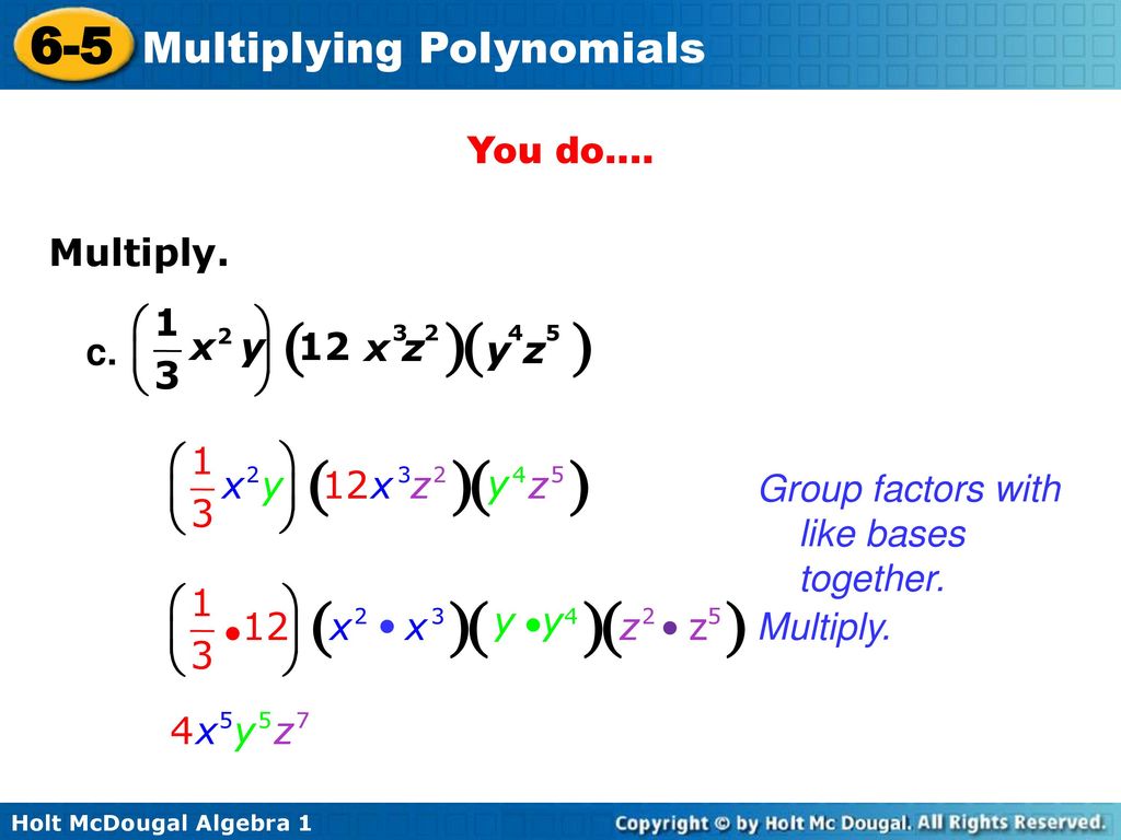 Multiplying Polynomials Ppt Video Online Download