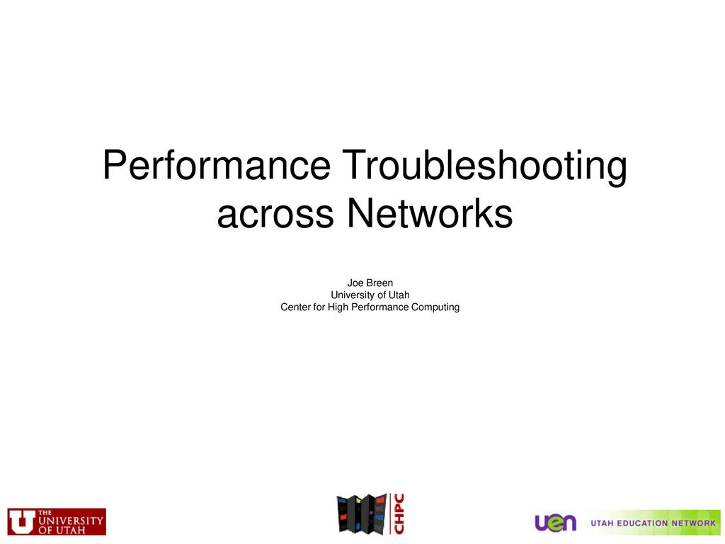Performance Troubleshooting across Networks