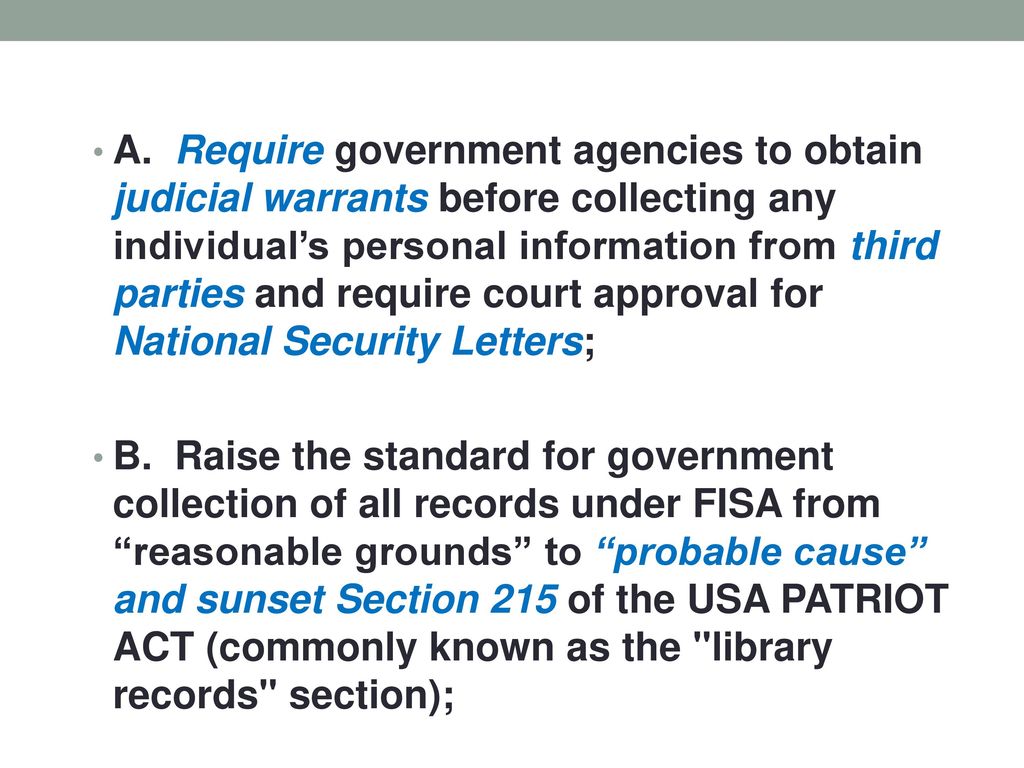 2016 ALA Surveillance Resolution ppt download