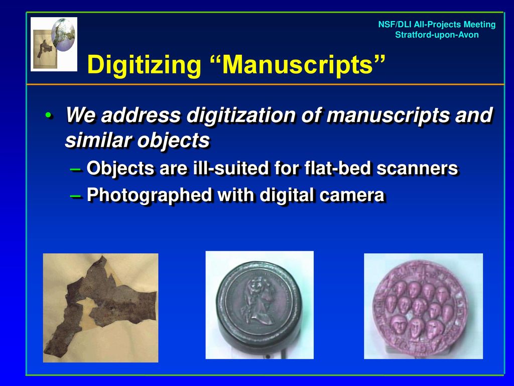 Digitizing Manuscripts