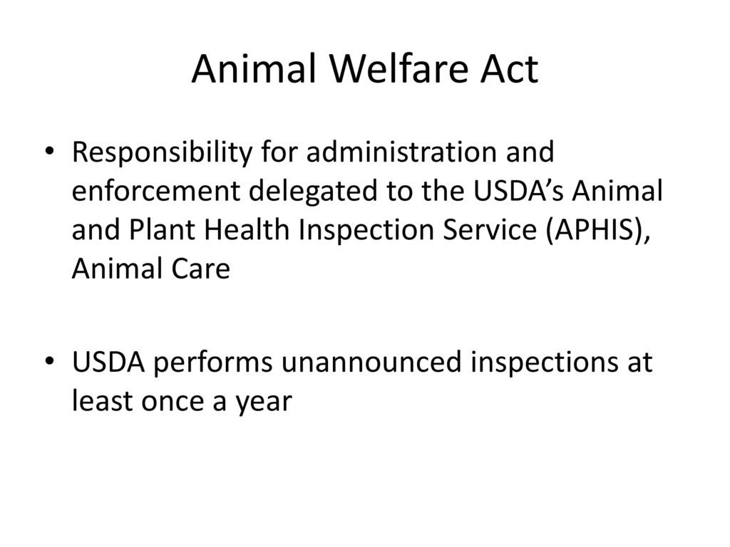 Animal Welfare Act Passed in ppt download Animal Welfare Act Passed in ppt download
