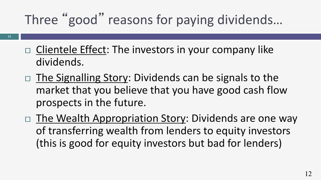 Dividends: The Trade Off - Ppt Download