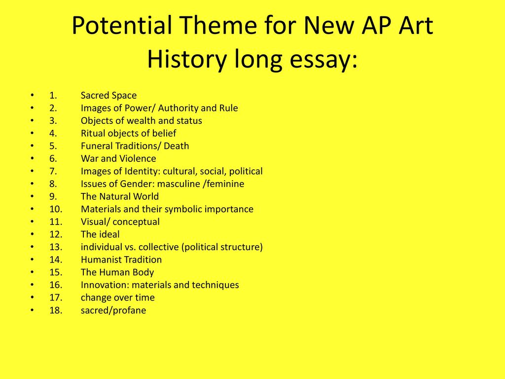 Ap Art History Redesign Professional Development October 8 Ppt