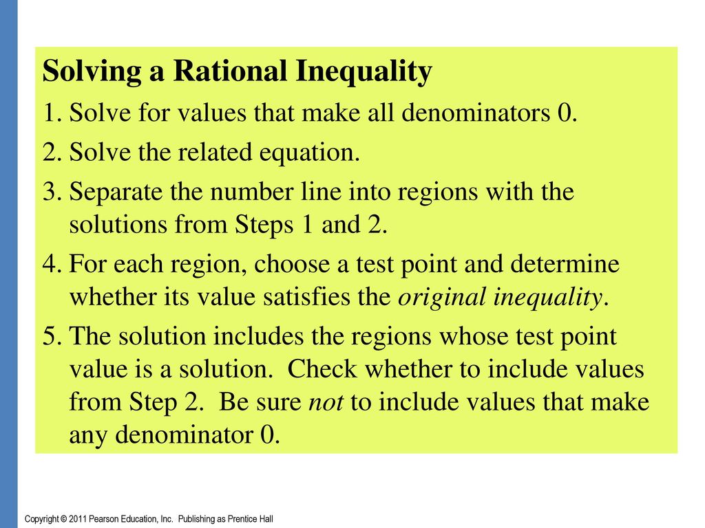 Solving a Rational Inequality