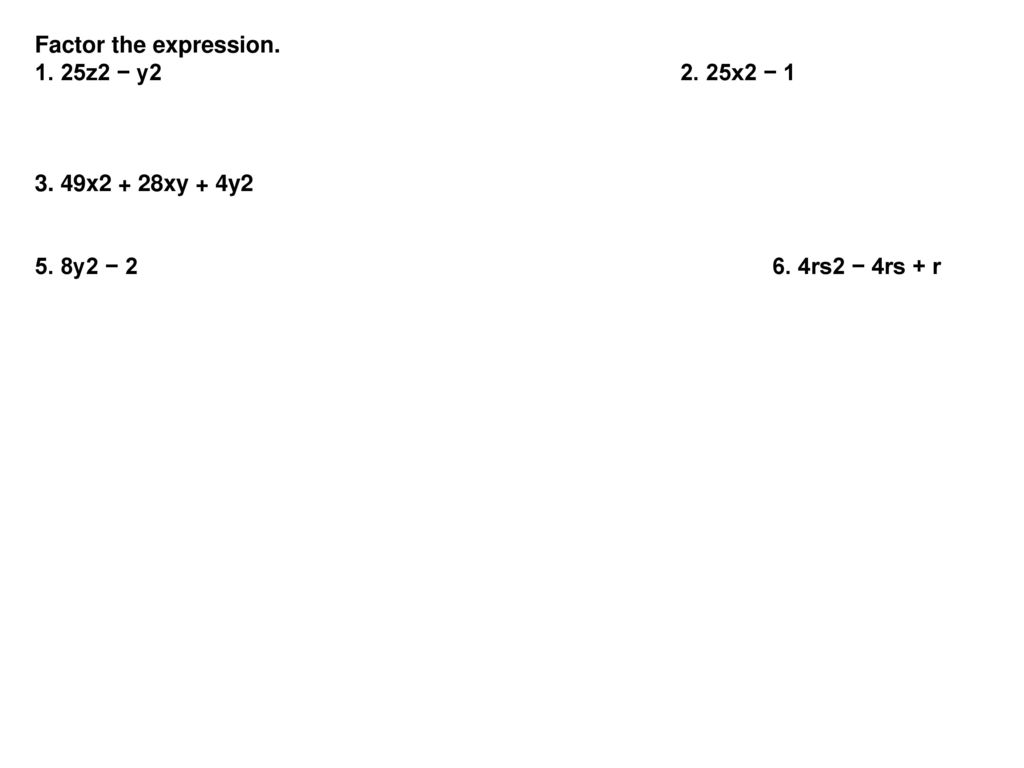 Factor the expression z2 − y x2 − 1.
