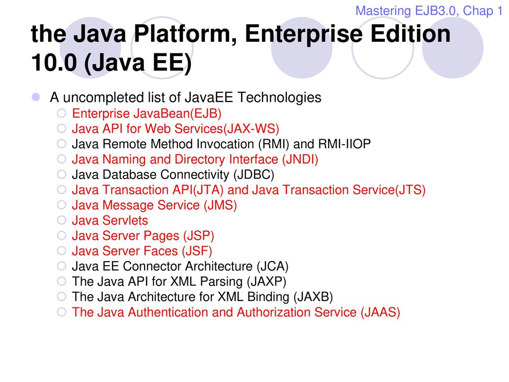 Mastering Enterprise JavaBeans and the Java 2 Platform Enterprise Edition