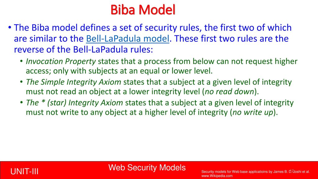 TOPIC: Web Security Models - ppt download