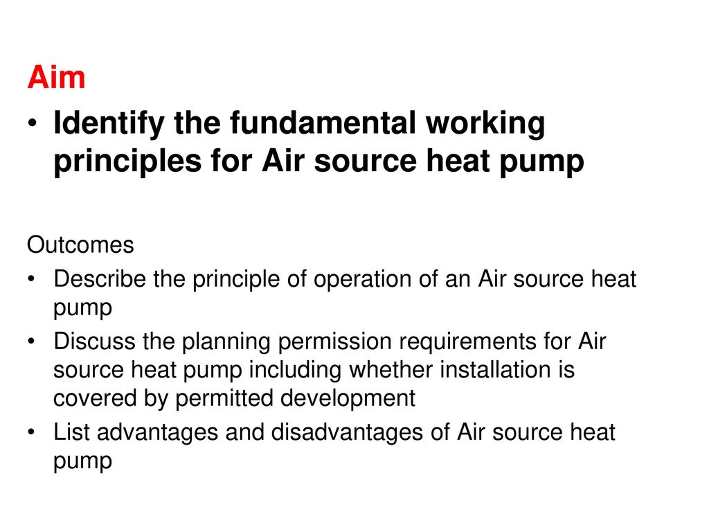 Air source heat pump Understand the fundamental principles and - ppt  download