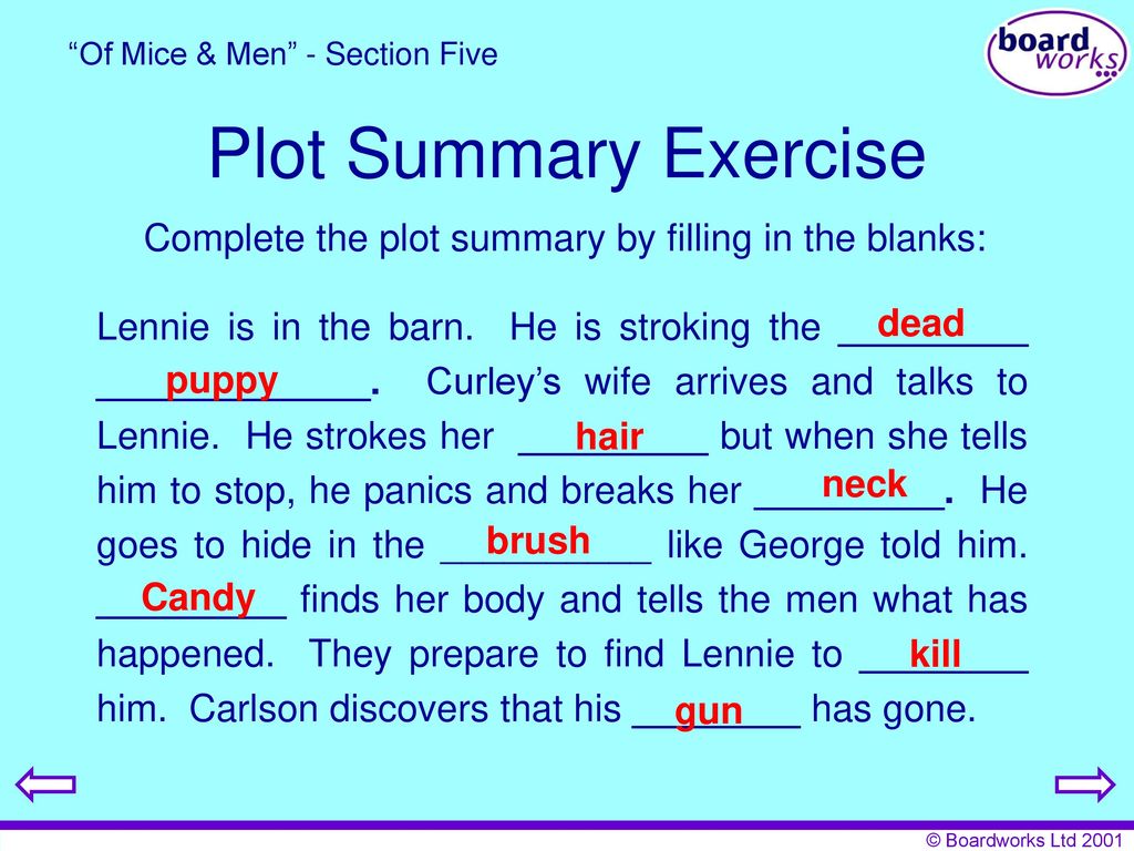 Of Mice and Men” - Section Five - ppt video online download