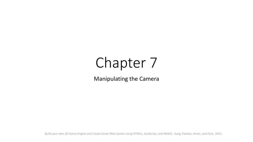 Manipulating the Camera - ppt download