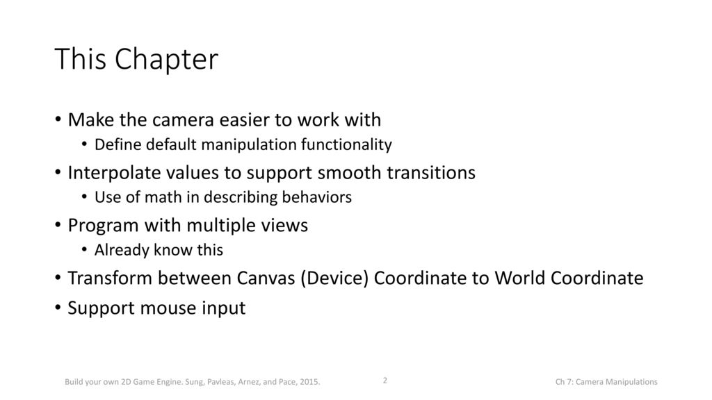 Manipulating the Camera - ppt download
