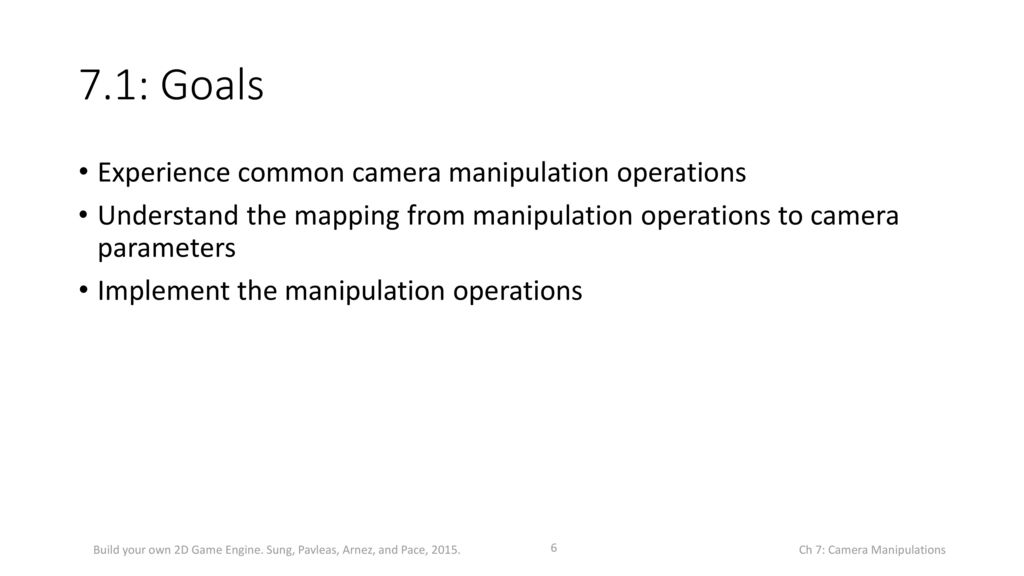 Manipulating the Camera - ppt download