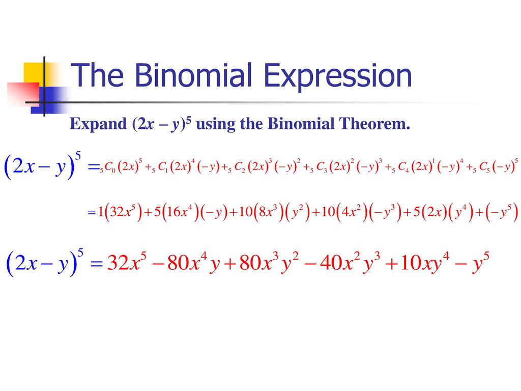 Section 8 5 The Binomial Theorem Ppt Download