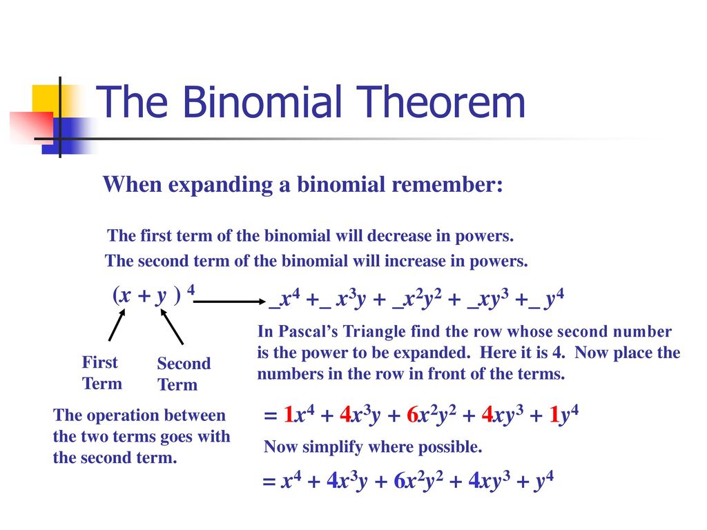 Section 8 5 The Binomial Theorem Ppt Download Section 8 5 The Binomial Theorem Ppt Download