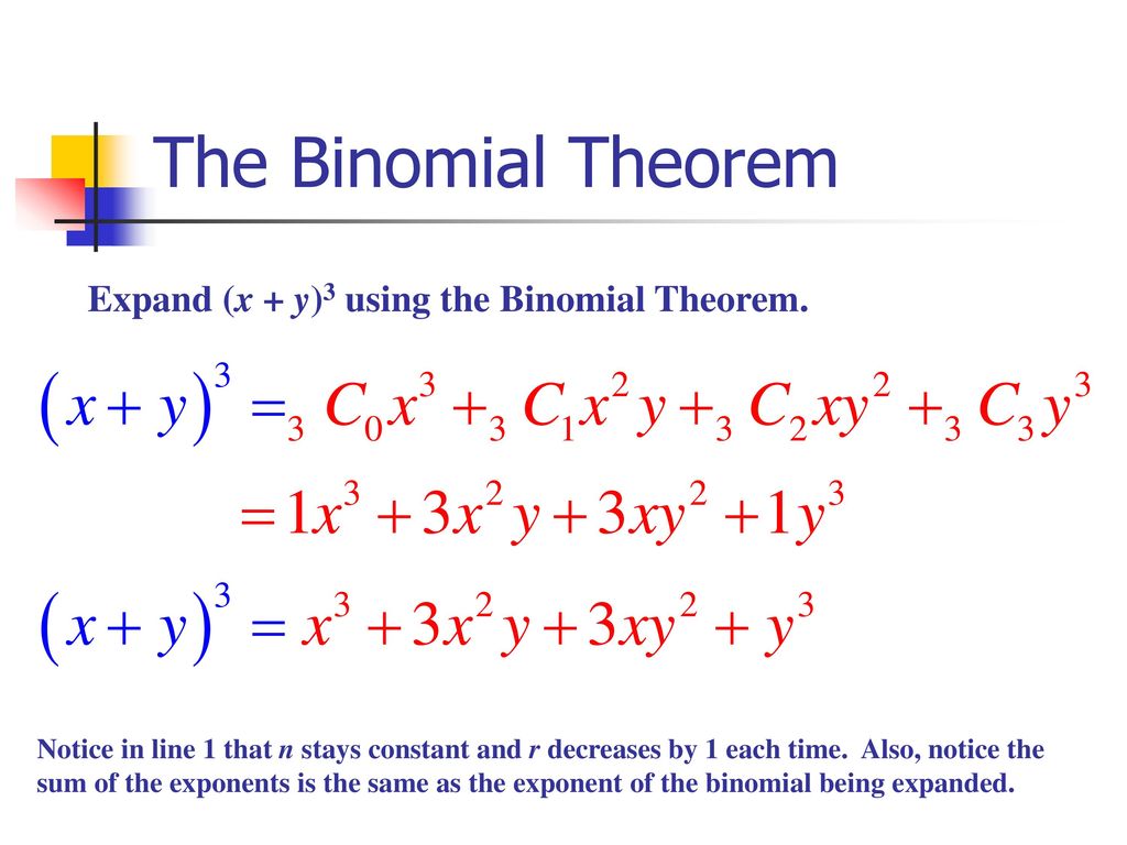 Section 8 5 The Binomial Theorem Ppt Download Section 8 5 The Binomial Theorem Ppt Download