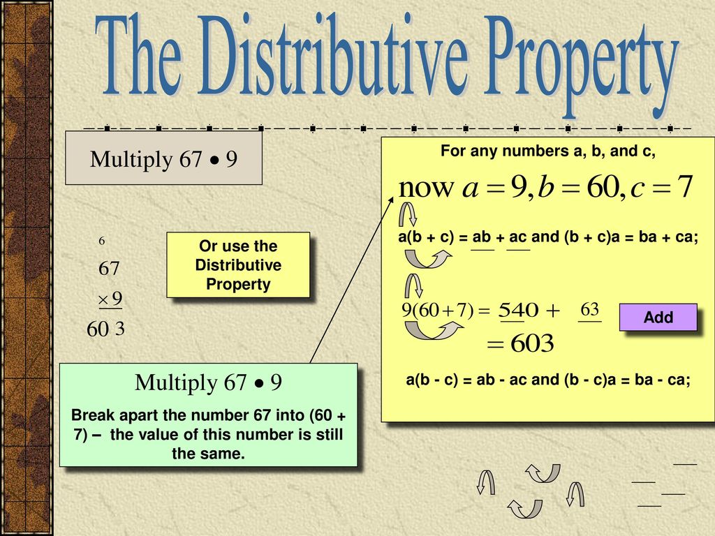 The Distributive Property - ppt download