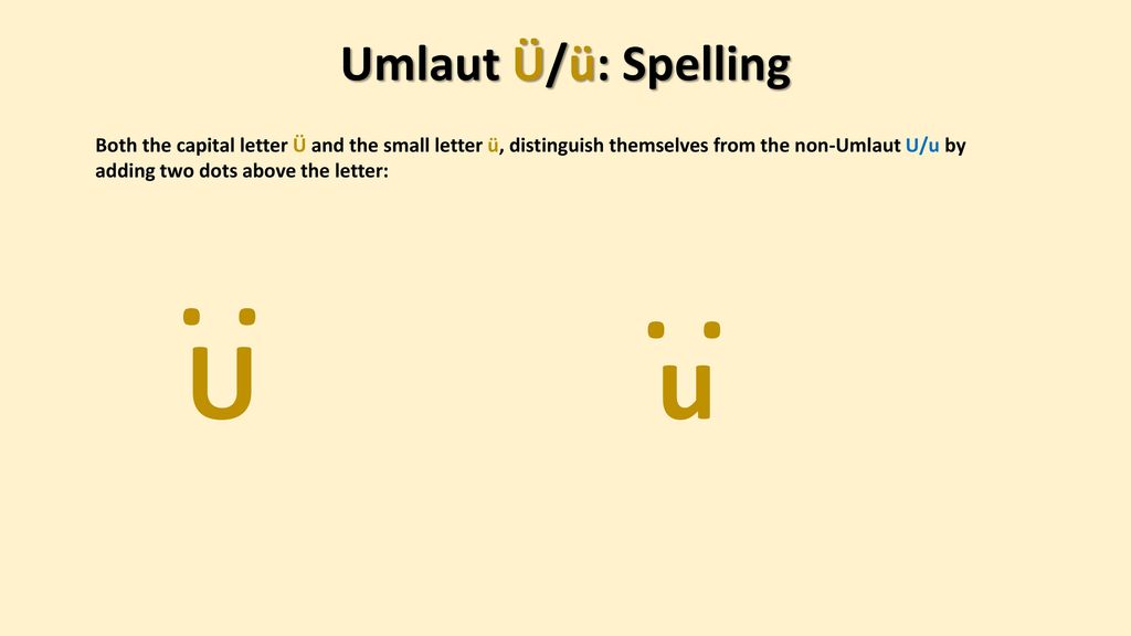 capital o and a with umlaut