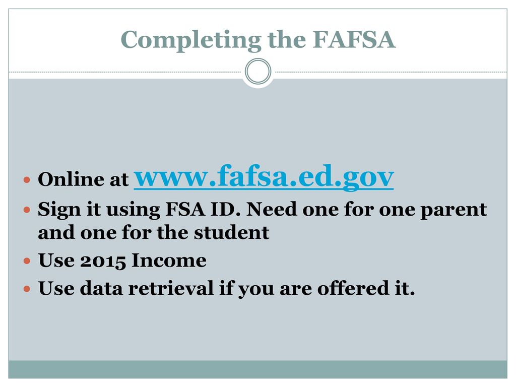 FINANCIAL AID Are you ready?. - ppt download