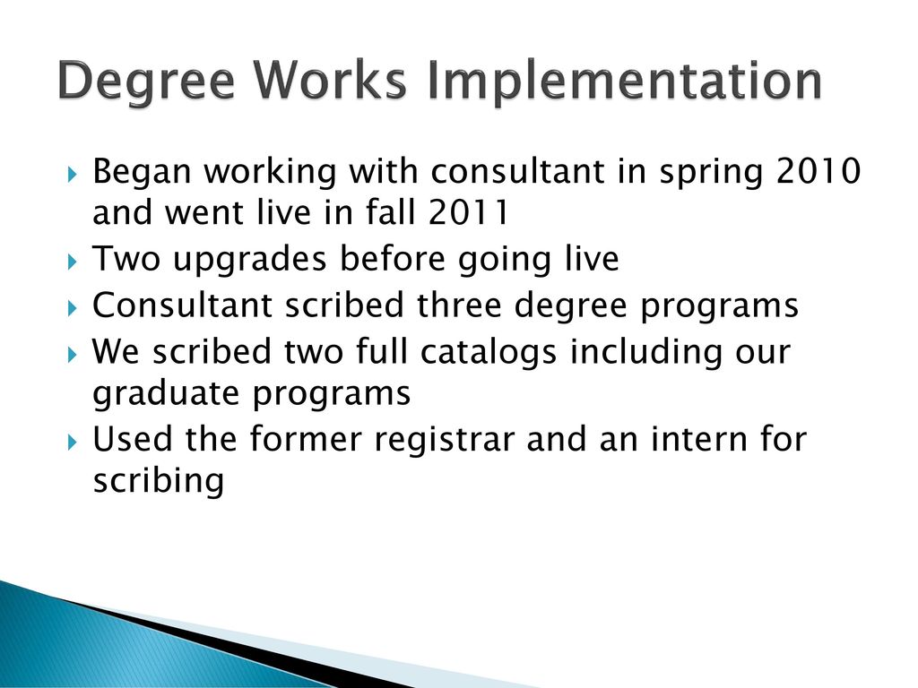 Degree Works Implementation