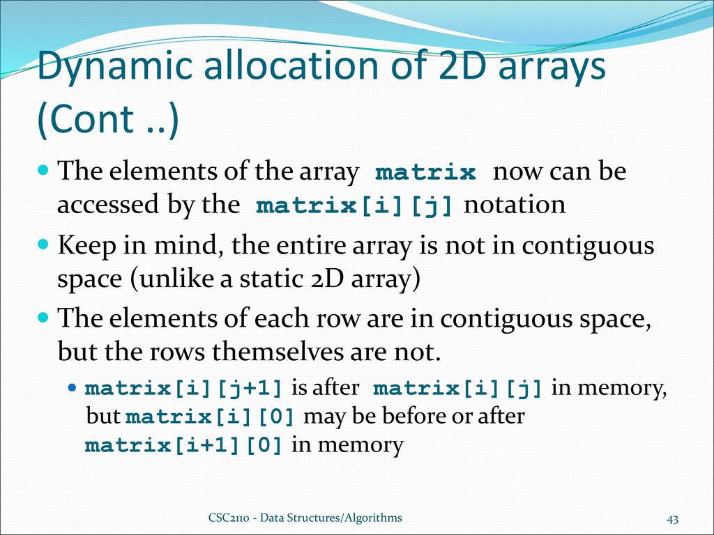 Pointers and Dynamic Memory Allocation - ppt download