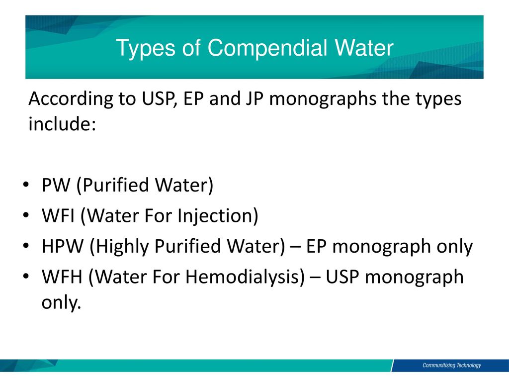 Bsb Biomanufacturing Chapter 11 Gmp Pharmaceutical Water Ppt Download