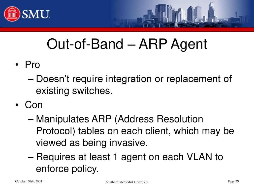 Out-of-Band – ARP Agent