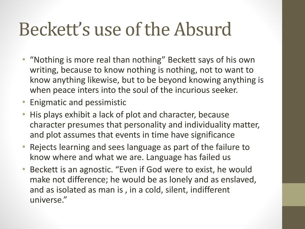 samuel beckett theatre of the absurd