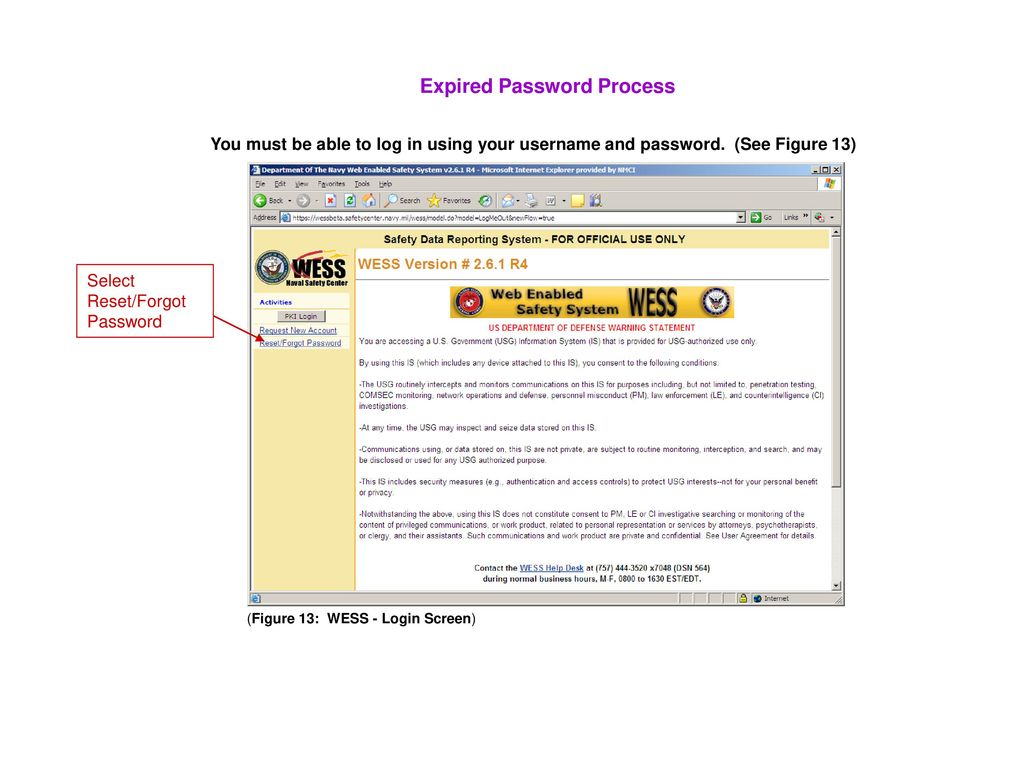 Expired Password Process