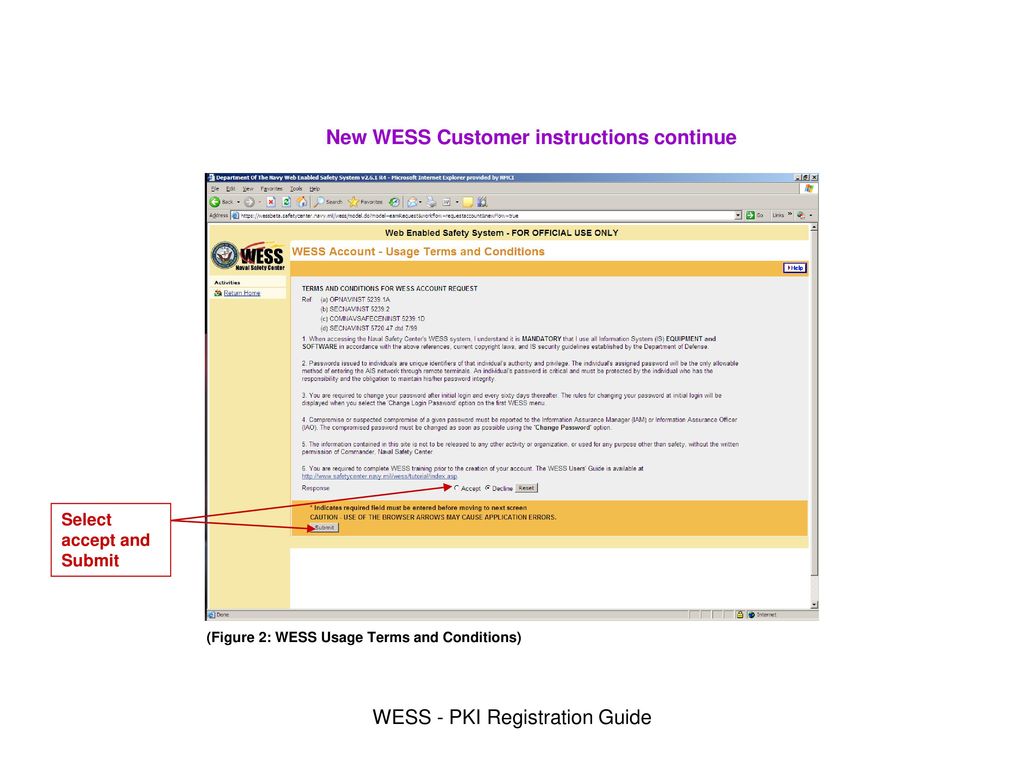 WESS - PKI Registration Guide