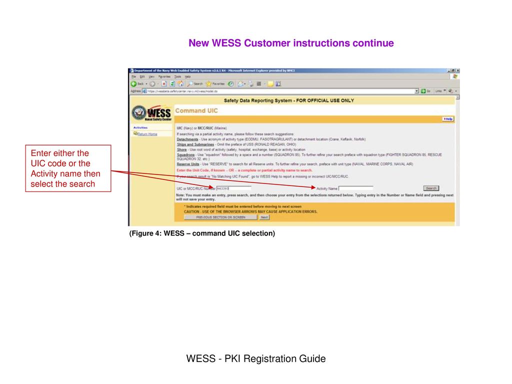 WESS - PKI Registration Guide