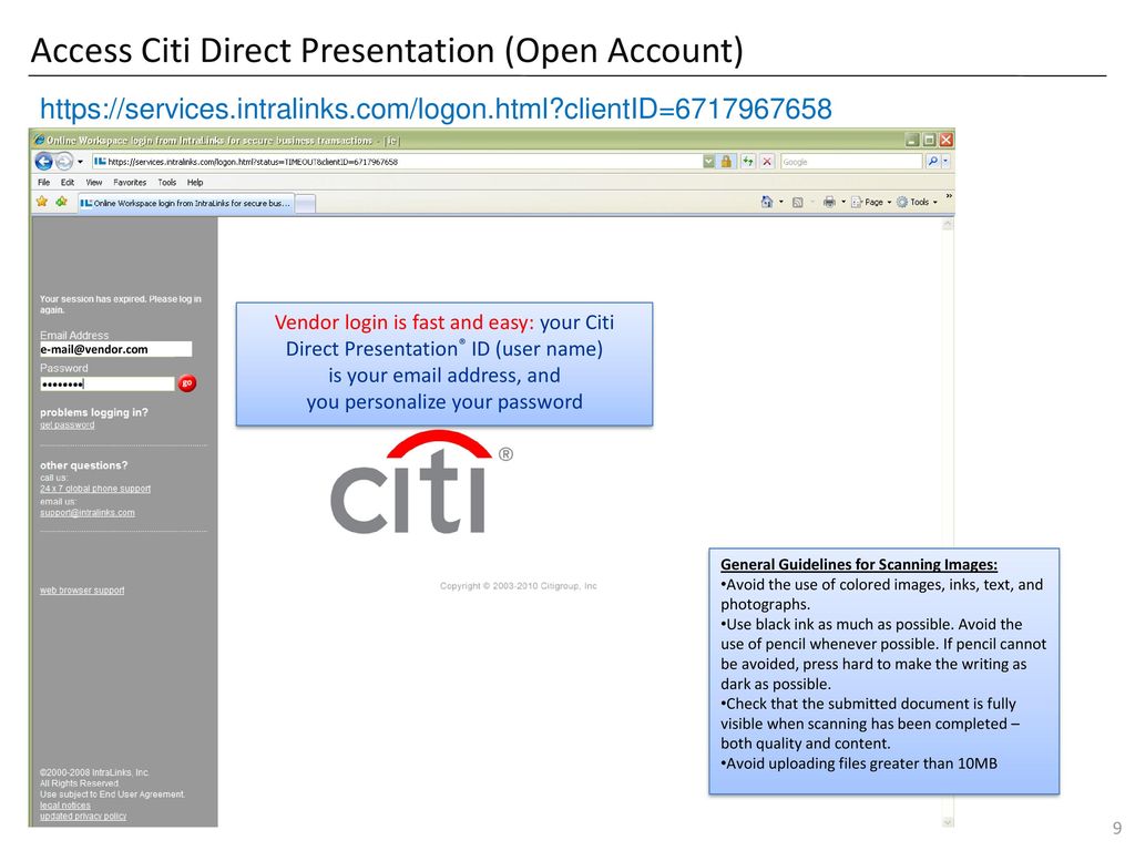 Direct Presentation Open Account Ppt Download