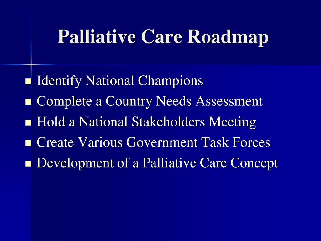 Palliative Care Roadmap