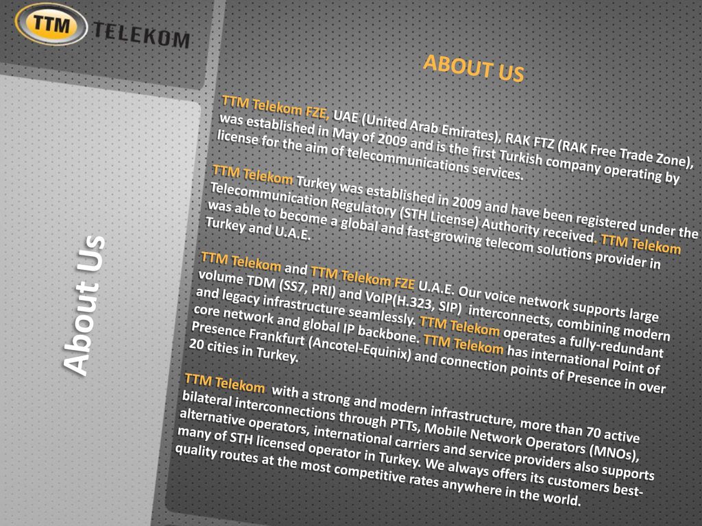 The Leading Alternative Telecom Operator In Turkey Ppt Download