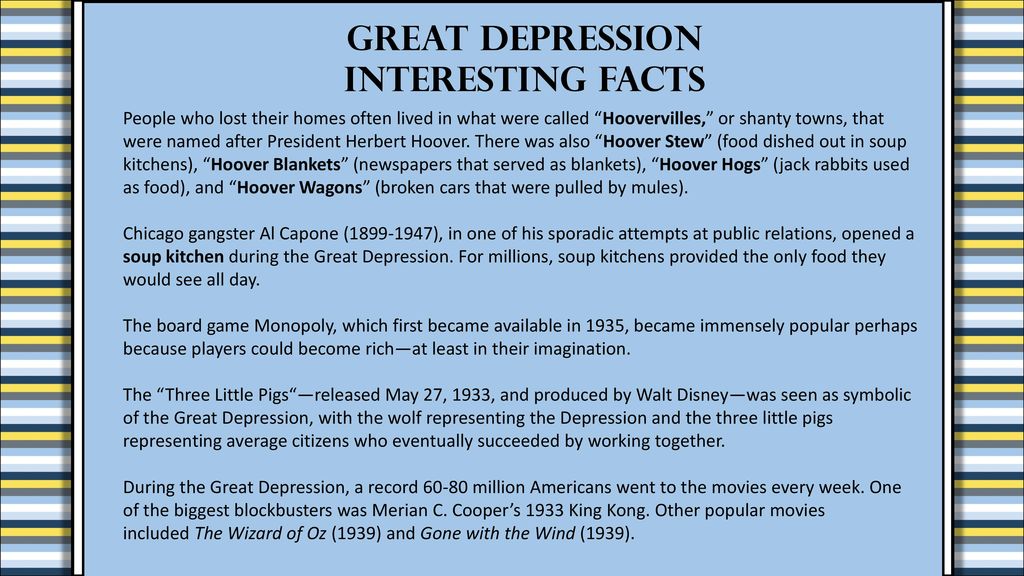 Gorgeous facts about soup kitchens during the great depression Cultural Elements Of The 1930s Ppt Download