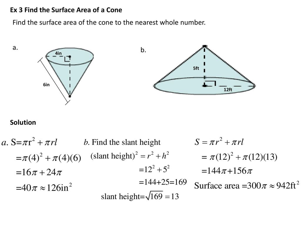 25.25 Surface Area of Pyramids and Cones - ppt download