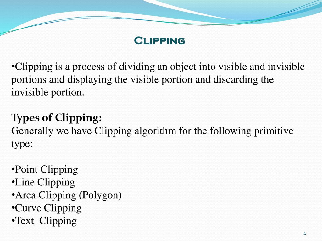 Clipping. - ppt download