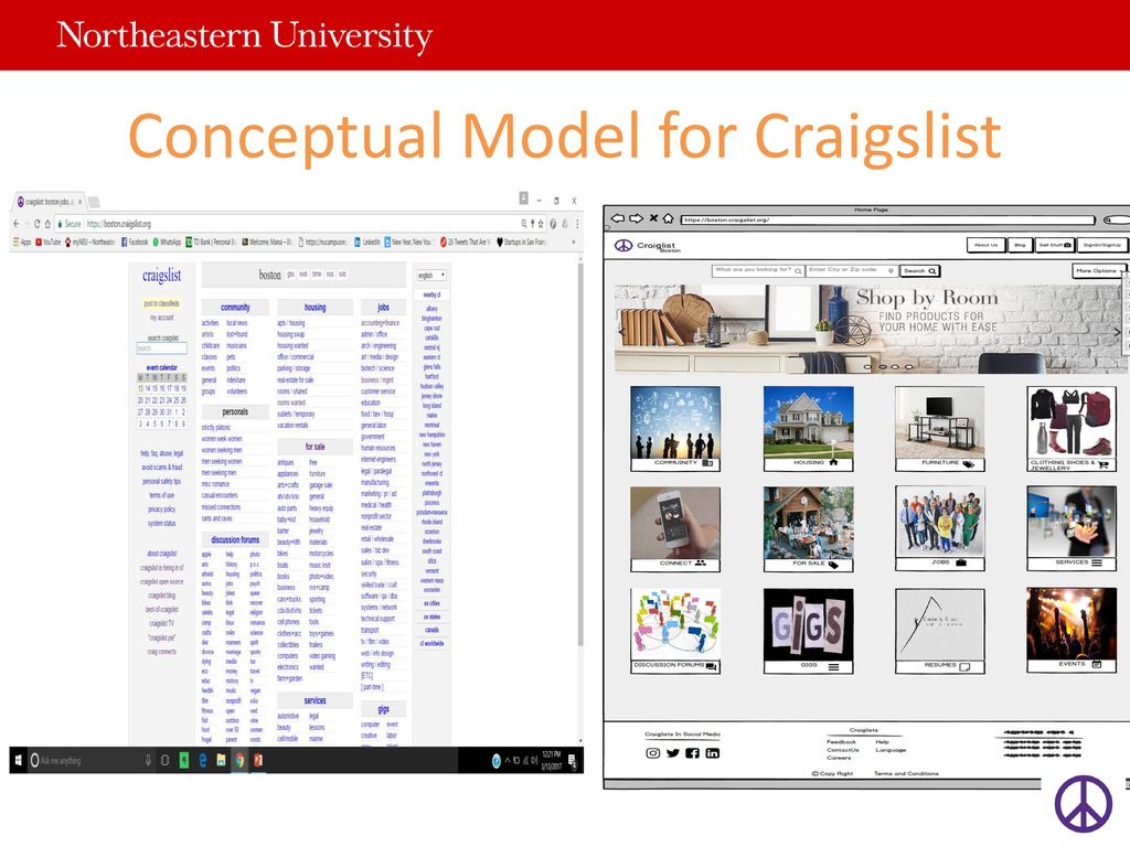 user interface and experience development for craigslist, boston