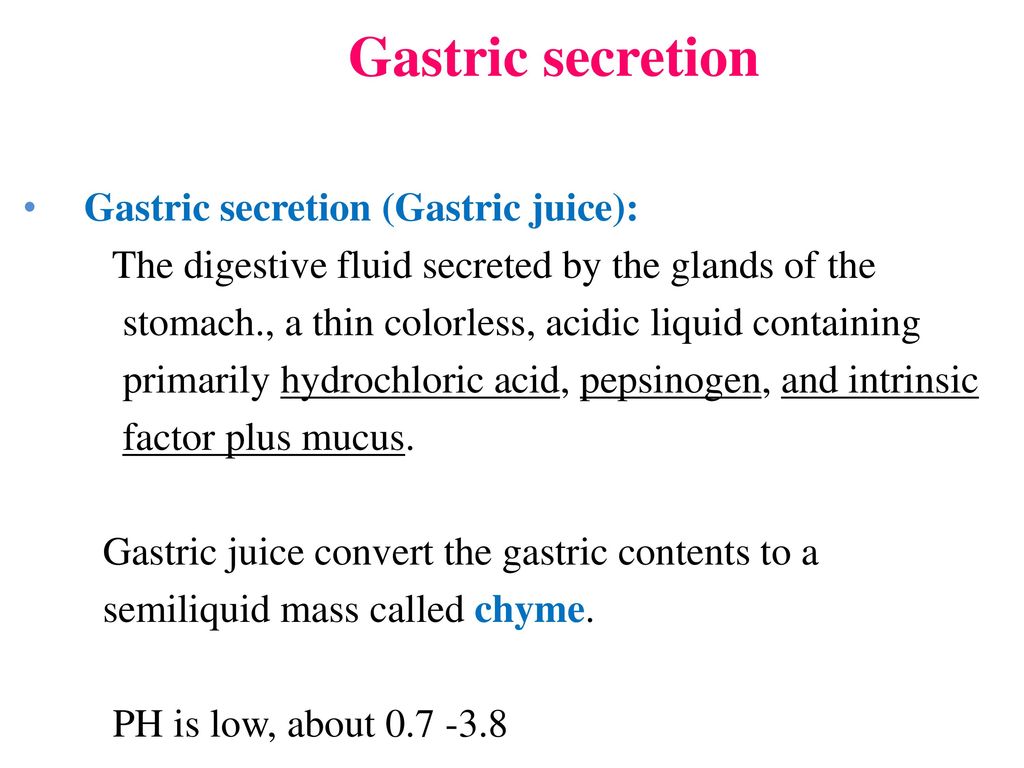 Gastric Secretion. - ppt download